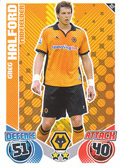 Greg Halford Wolverhampton Wanderers 2010/11 Topps Match Attax #352